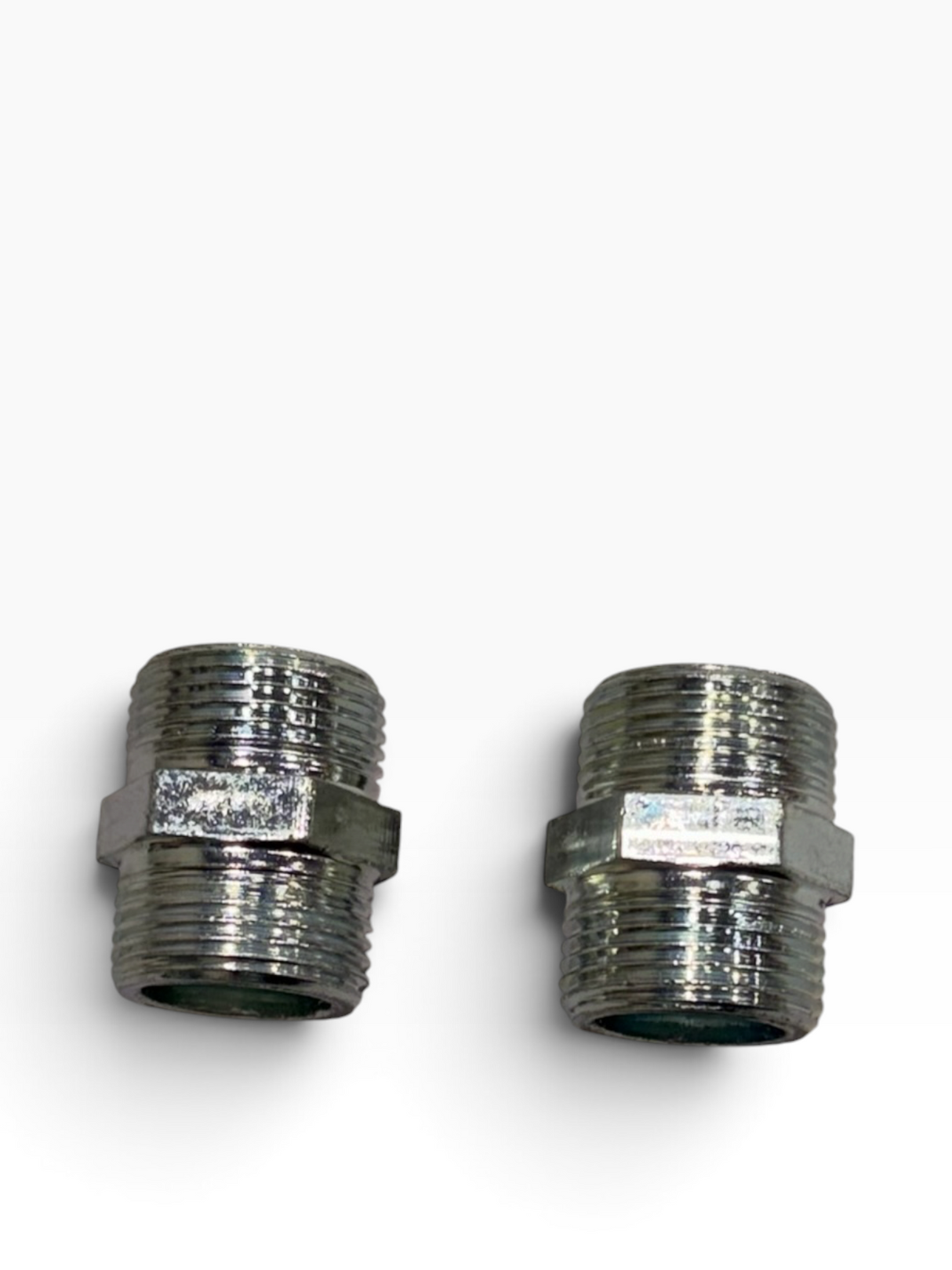 UNIVERSAL IRON NIPPLE INLET HOSE CONNECTOR 3/4" MALE TO 3/4" MALE