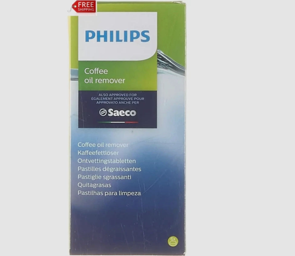 GENUINE Phillips Saeco Coffee Oil Remover Tablets 6 pack CA6704/10