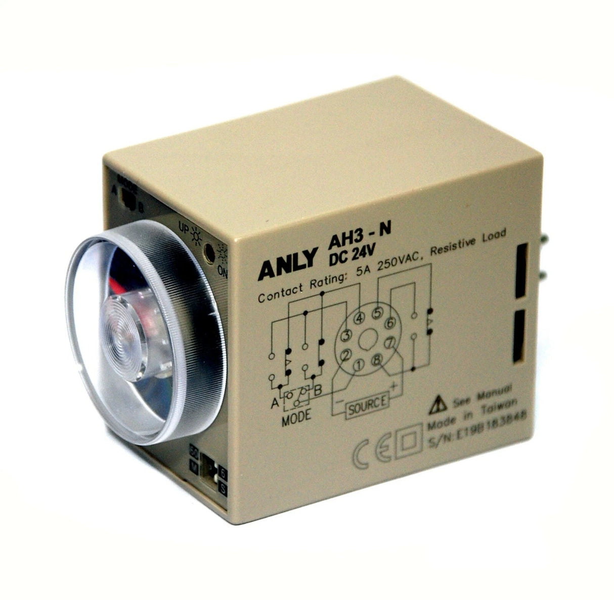 ANLY TIMER AH3 - RC 6s, 60s, 6min, 60min 24/240V AC/DC - My Oven Spares - My Oven Spares - AH3-RC / -DW.3A - 4