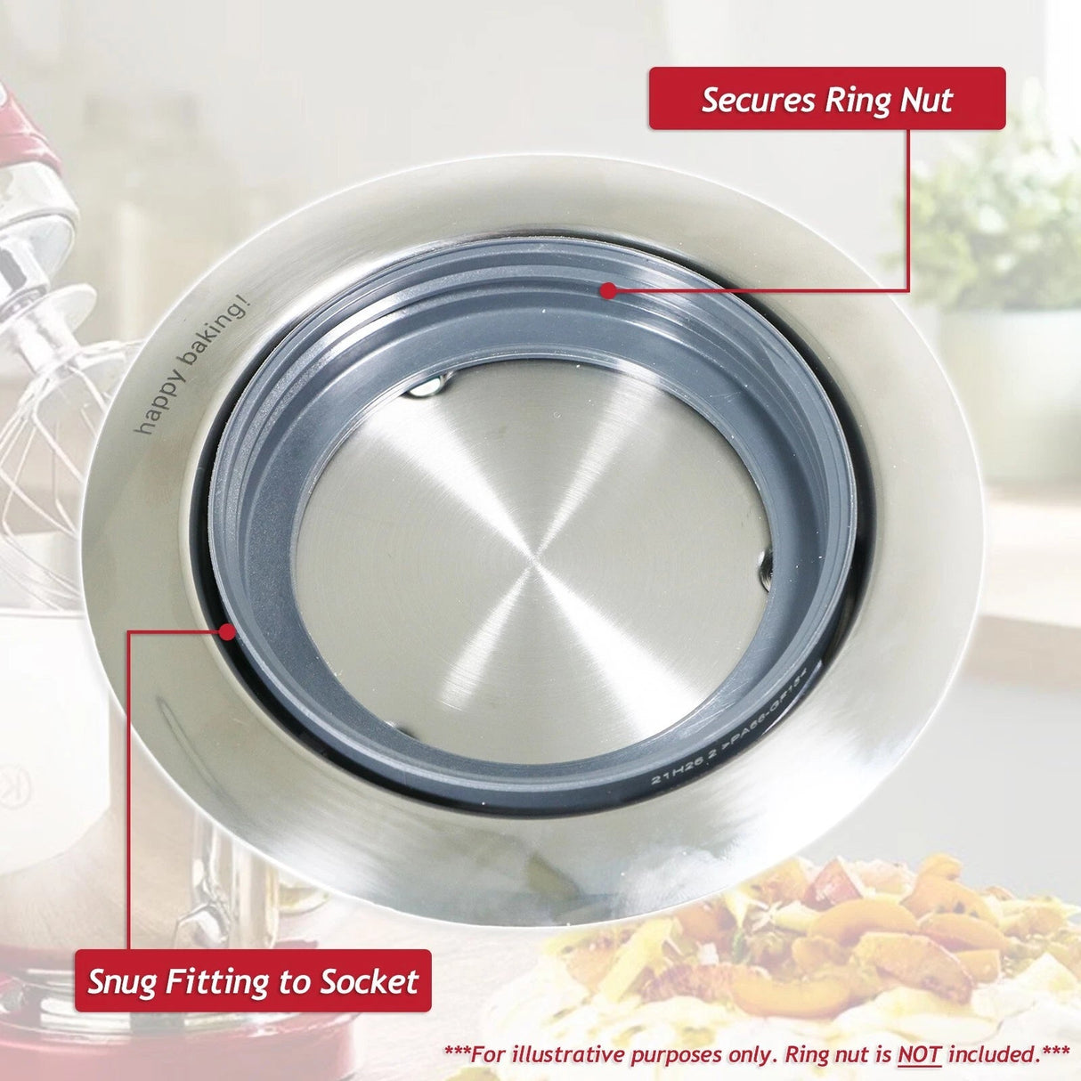 AS00002703 KENWOOD BOWL BAYONET SOCKET FOR kMix KMX KMX75 GENUINE - My Oven Spares - My Oven Spares - - 5