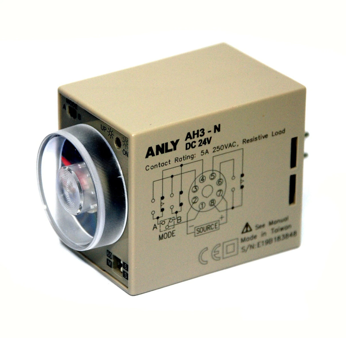 ANLY TIMER AH3-RC 6s, 60s, 6min, 60min 24/240V AC/DC