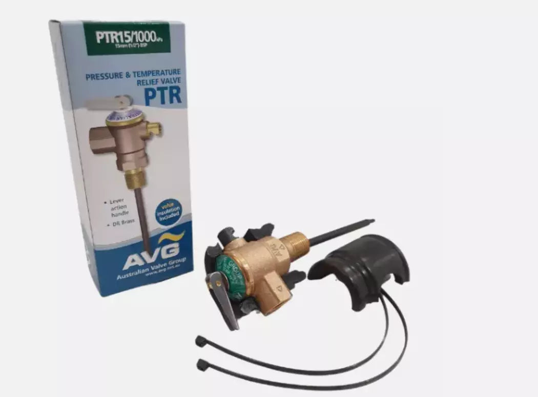 AVG 1000kPa 15mm 1/2" PTR Pressure Temperature Relief Valve  PTR15/1000