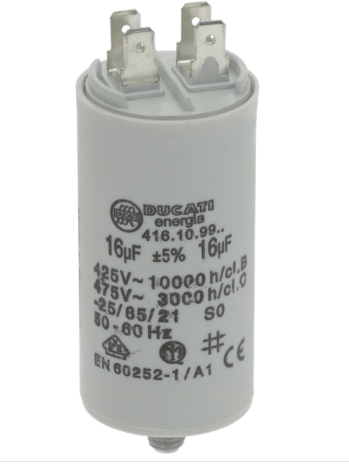Ducati Energy 16uF 450V capacitor - My Oven Spares - Commercial - 3068024 - 1