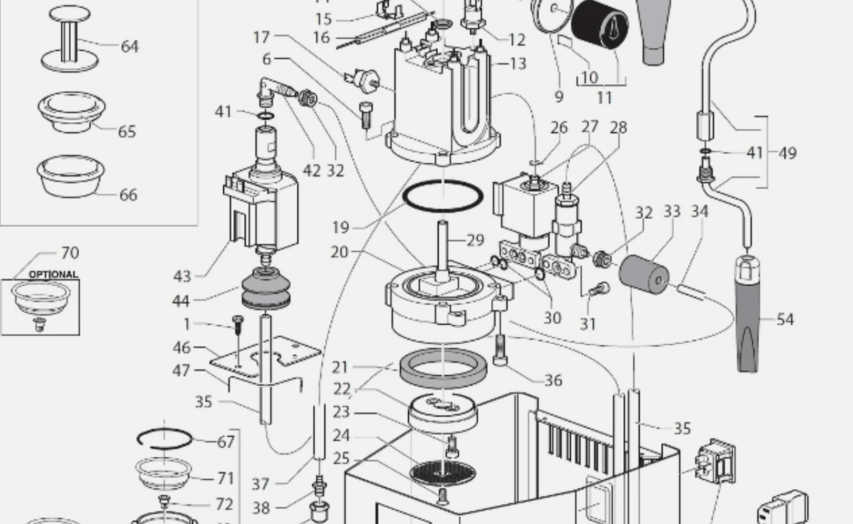 Gaggia Classic Pump Support 996530056316 - My Oven Spares - Gaggia - GAG5063788 - 1