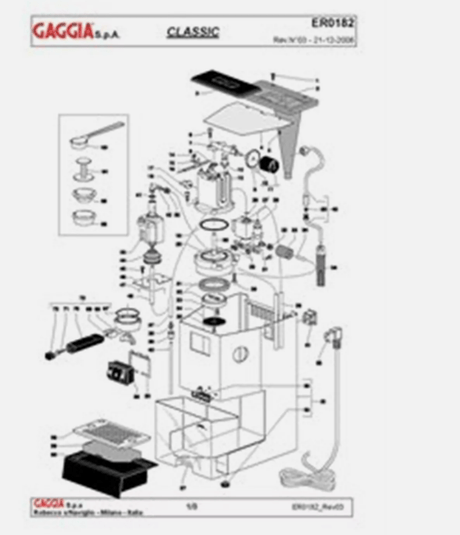 Gaggia Outlet Tube 996530053235 - My Oven Spares - Gaggia - GAG996530053235 - 2