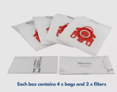Miele FJM HyClean 3D Vacuum Bags – 4 Pack + Filters - My Oven Spares - Miele - 2