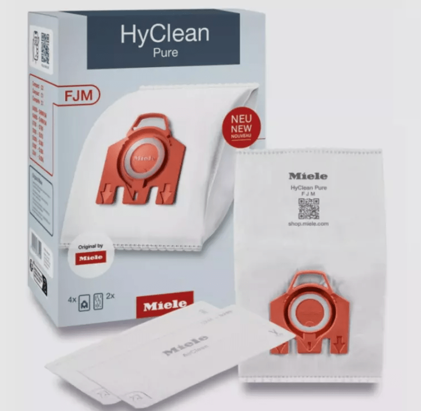 Miele FJM HyClean 3D Vacuum Bags – 4 Pack + Filters - My Oven Spares - Miele - 4