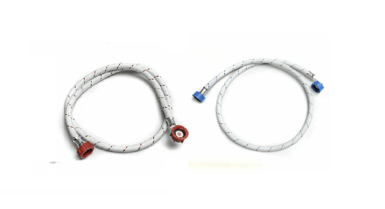 Premium Washing Machine Inlet Hoses – Hot & Cold Set Part 0571200124 & 0571200125 - My Oven Spares - My Oven Spares - - 1