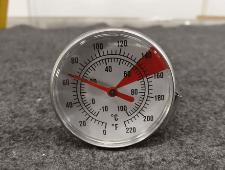 Stainless Steel Coffee Milk Jug Thermometer 0 - 100*C Pan Clip (*C and *F Reading) - My Oven Spares - Universal - COFFEETSTAT - 2