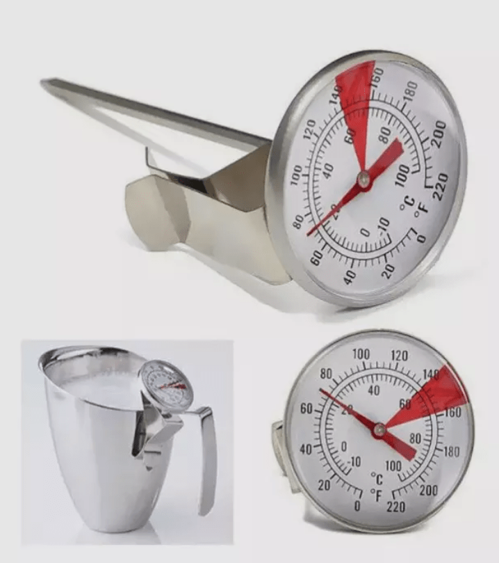 Stainless Steel Coffee Milk Jug Thermometer 0 - 100*C Pan Clip (*C and *F Reading) - My Oven Spares - Universal - COFFEETSTAT - 5