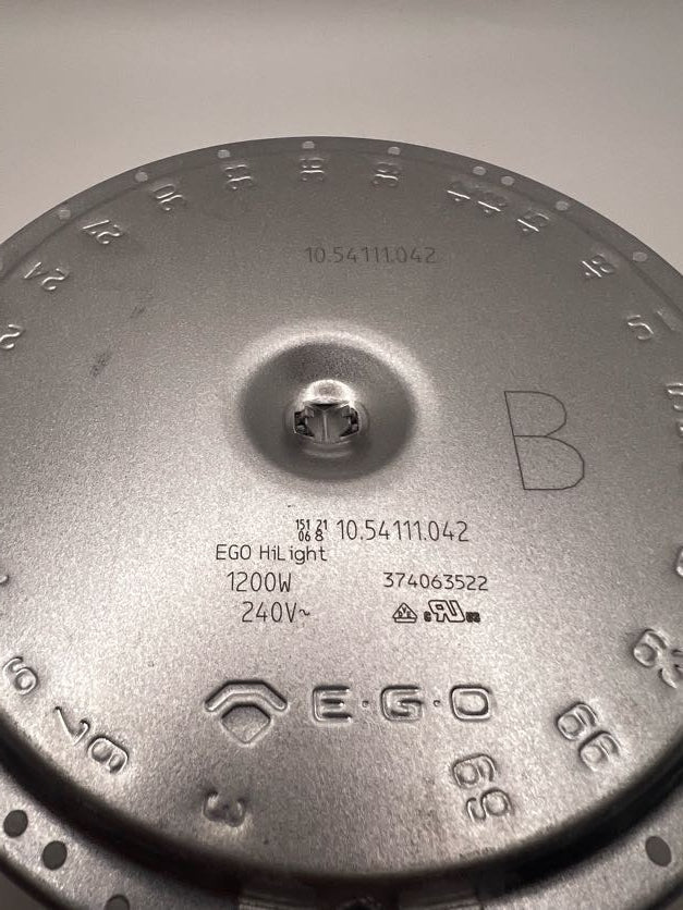 Ego Ceramic Hotplate Element 1200W 10.54111.042 - My Oven Spares-EGO-10.54111.042-4