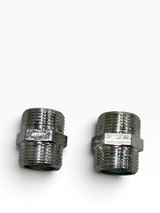 UNIVERSAL IRON NIPPLE INLET HOSE CONNECTOR 3/4" MALE TO 3/4" MALE