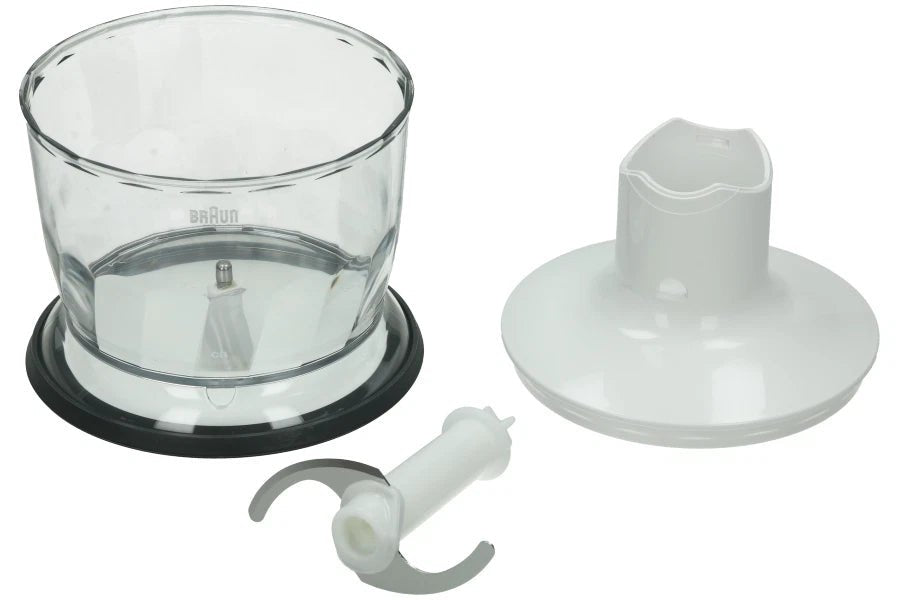 AX22110003 GENUINE BRAUN Multiquick chopper accessory MQ30 White 500ml - My Oven Spares - My Oven Spares -  - 1