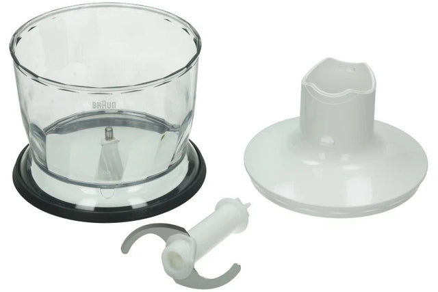 AX22110003 GENUINE BRAUN Multiquick chopper accessory MQ30 White 500ml - My Oven Spares - My Oven Spares -  - 1