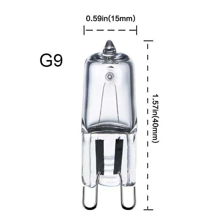 G9 Halogen Light Bulb 25W 240V Warm White Oven Microwave Globe Heat Resistant - My Oven Spares - My Oven Spares -  - 1