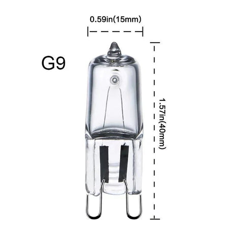 G9 Halogen Light Bulb 25W 240V Warm White Oven Microwave Globe Heat Resistant - My Oven Spares - My Oven Spares -  - 1