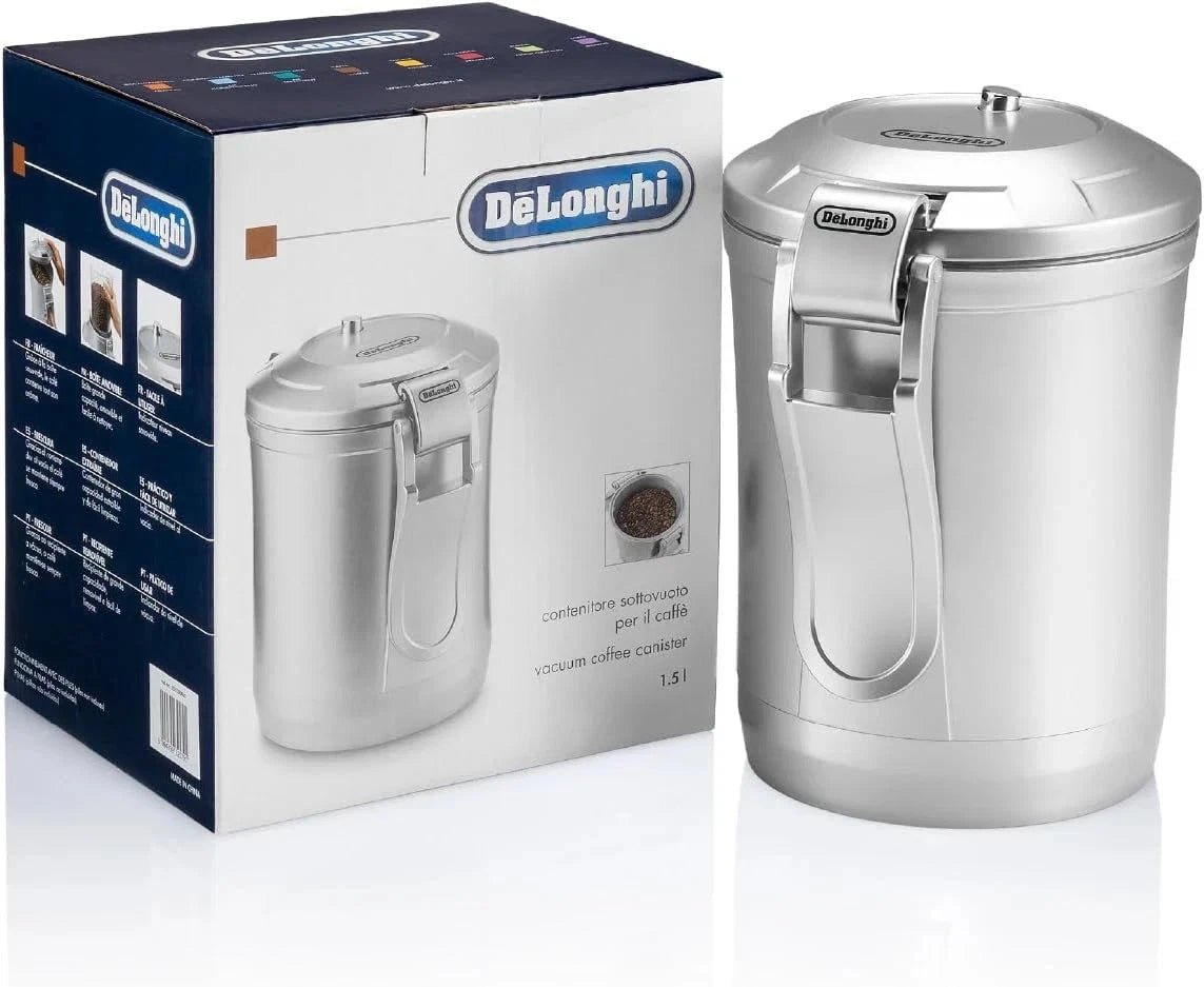 GENUINE DELONGHI COFFEE BEAN CANISTER SILVER 5513290061 1080286 DLSC068 - My Oven Spares - My Oven Spares - DLSC068 / -B.13A - 1