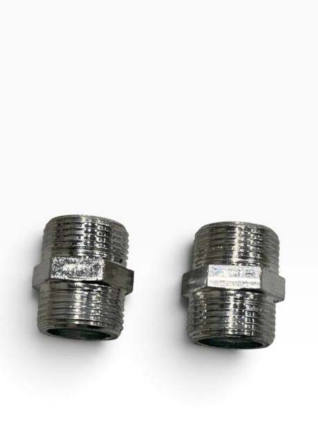 UNIVERSAL IRON NIPPLE INLET HOSE CONNECTOR 3/4" MALE TO 3/4" MALE - My Oven Spares-My Oven Spares-045.068 / D6.1C-1