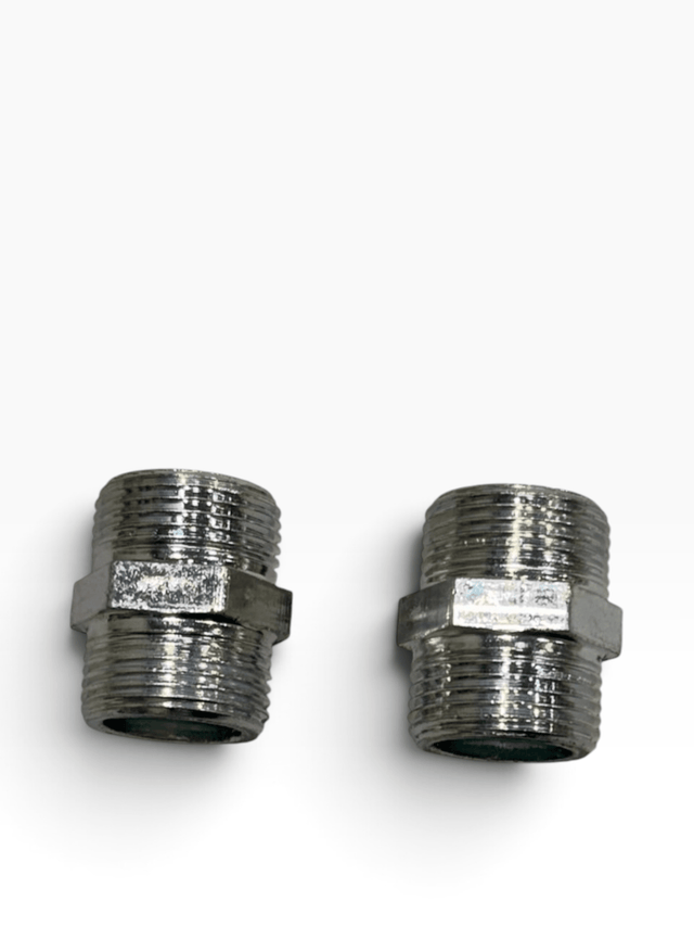 UNIVERSAL IRON NIPPLE INLET HOSE CONNECTOR 3/4" MALE TO 3/4" MALE - My Oven Spares-My Oven Spares-045.068 / D6.1C-1