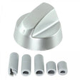 UNIVERSAL SILVER GAS STOVE KNOB SU - KN - My Oven Spares - My Oven Spares -  - 1